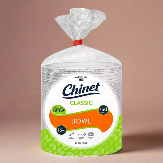 OneUse Classic – Chinet Classic 16 oz disposable bowls 150 count
