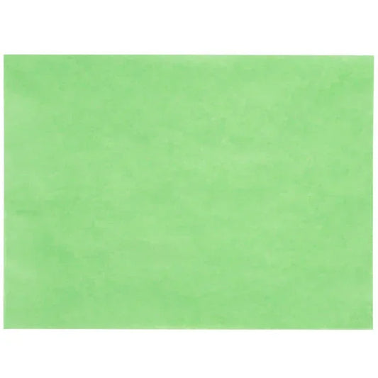 Green disposable steak paper sheet from One Use Classic, smooth textured for food service