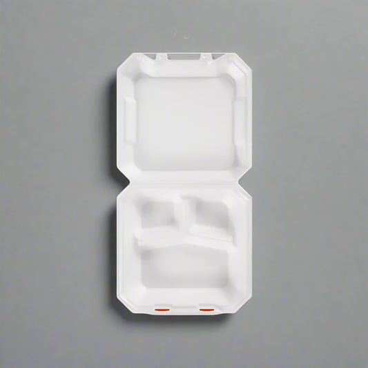 Hefty Supreme Foam Hinged Lid Container, 3-Compartment (125 ct.)