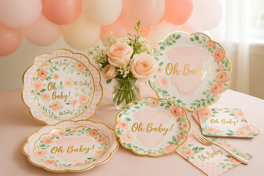 Baby Shower Table Setup