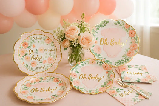 Baby Shower Table Setup