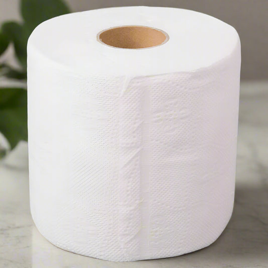 Lavex Premium 3 1/2" x 4 1/2" Individually Wrapped 2-Ply Standard 500 Sheet Toilet Paper Roll