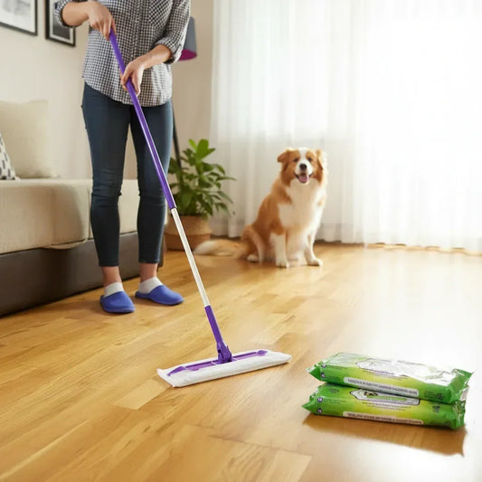 Non-toxic plant based floor cleaning wipes - Safe for kids and dogs