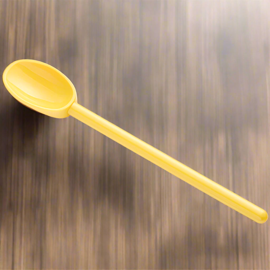 Mercer Culinary M33182YL Hell's Tools® 11 7/8" Yellow High Temperature Mixing Spoon
