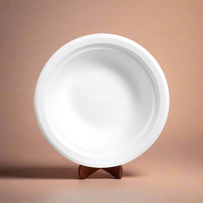OneUse Classic disposable plate – sustainable white paper plate for dining