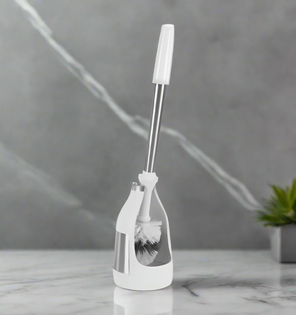 Stainless Steel Toilet Brush  2 Pack + 2 Replacement Brush Heads