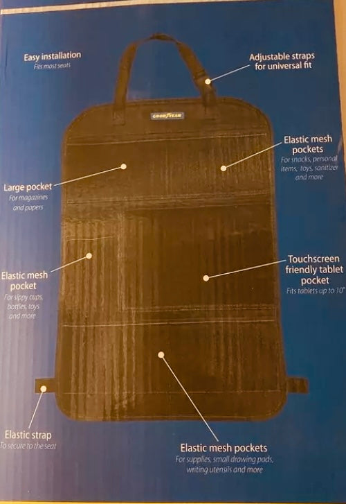 Goodyear auto seat organiser