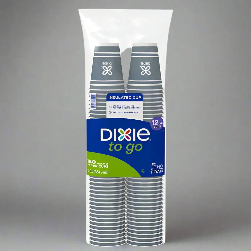 Neuse Paper Dixie To Go 12 oz Insulated Paper Cups | OneUse Classic – One Use Classic
