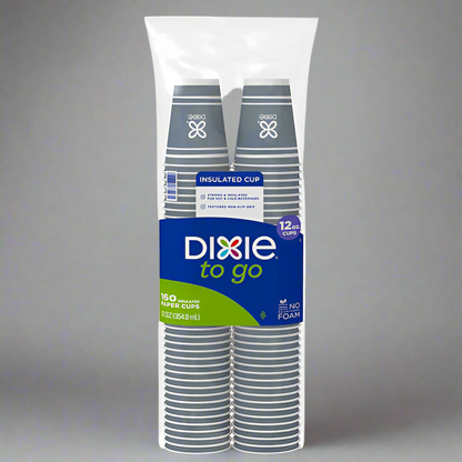 Dixie To Go 12 oz Insulated Paper Cup, 160-count