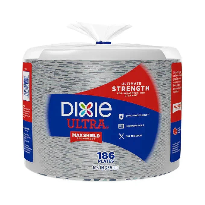 Dixie Ultra 10 1 16 Paper Plate 186 count One Use Classic Dixie ultra 10 1 16 paper plate 186 count one use classic