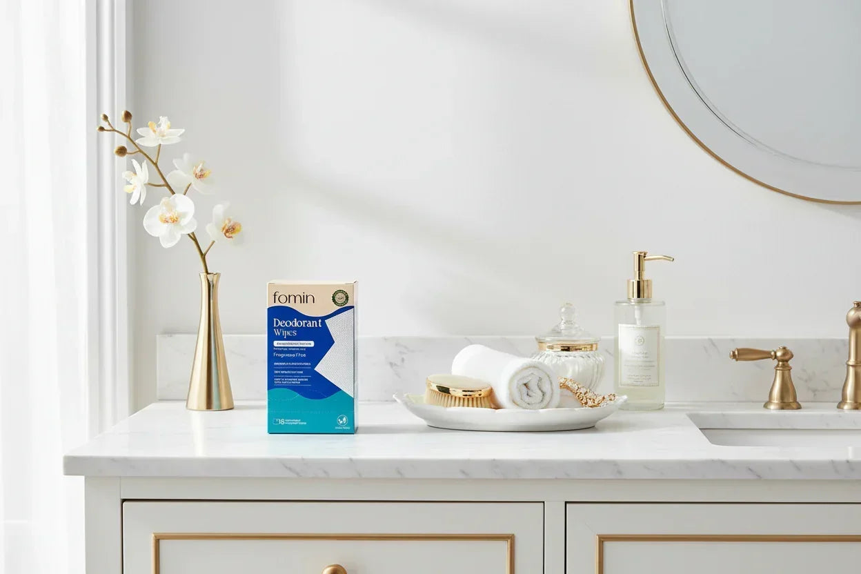 Bathroom vanity spa scene