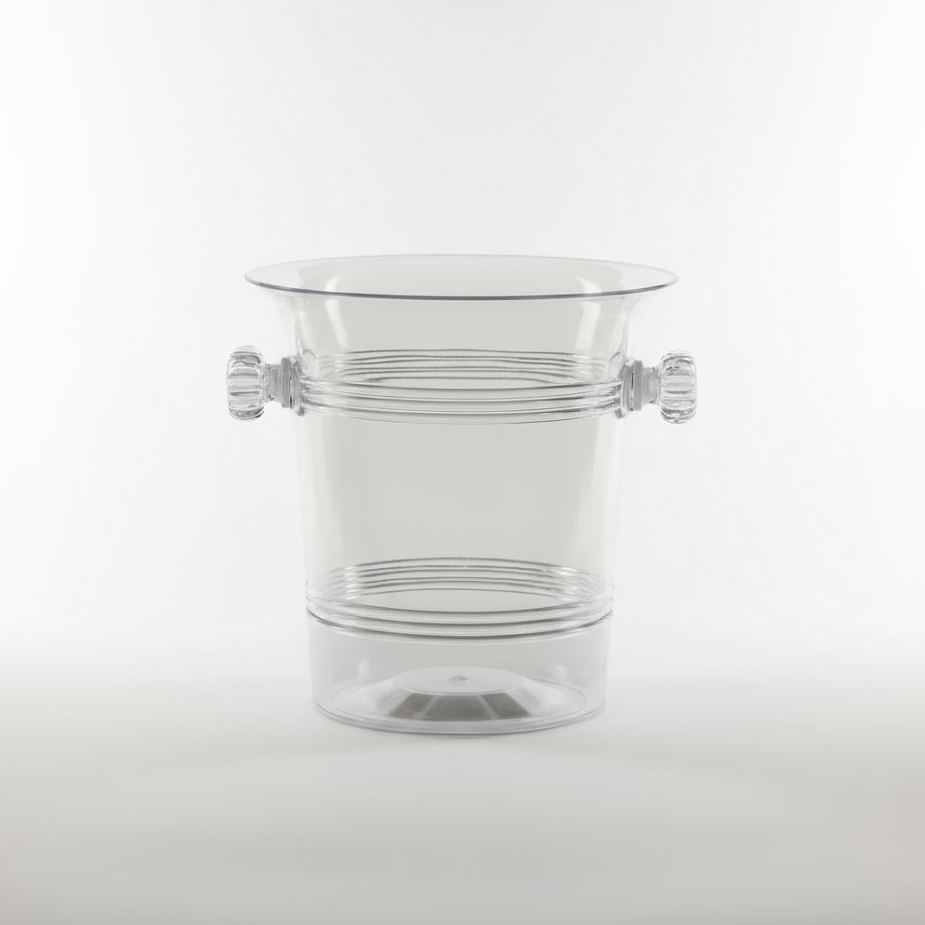 Clear Ice Bucket for Wine & Champagne | Acrylic Wine Cooler 6''