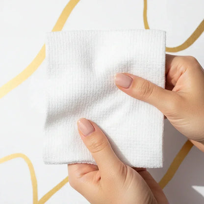 Close-up of premium towel texture