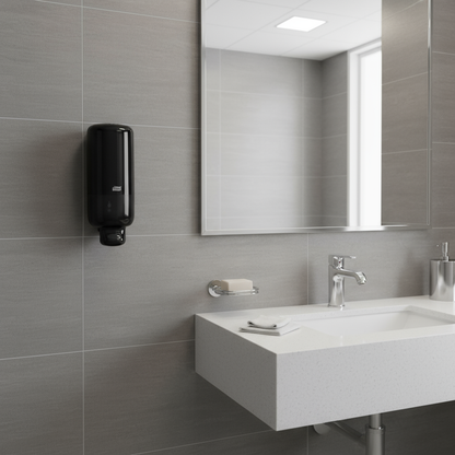 Corporate office restroom