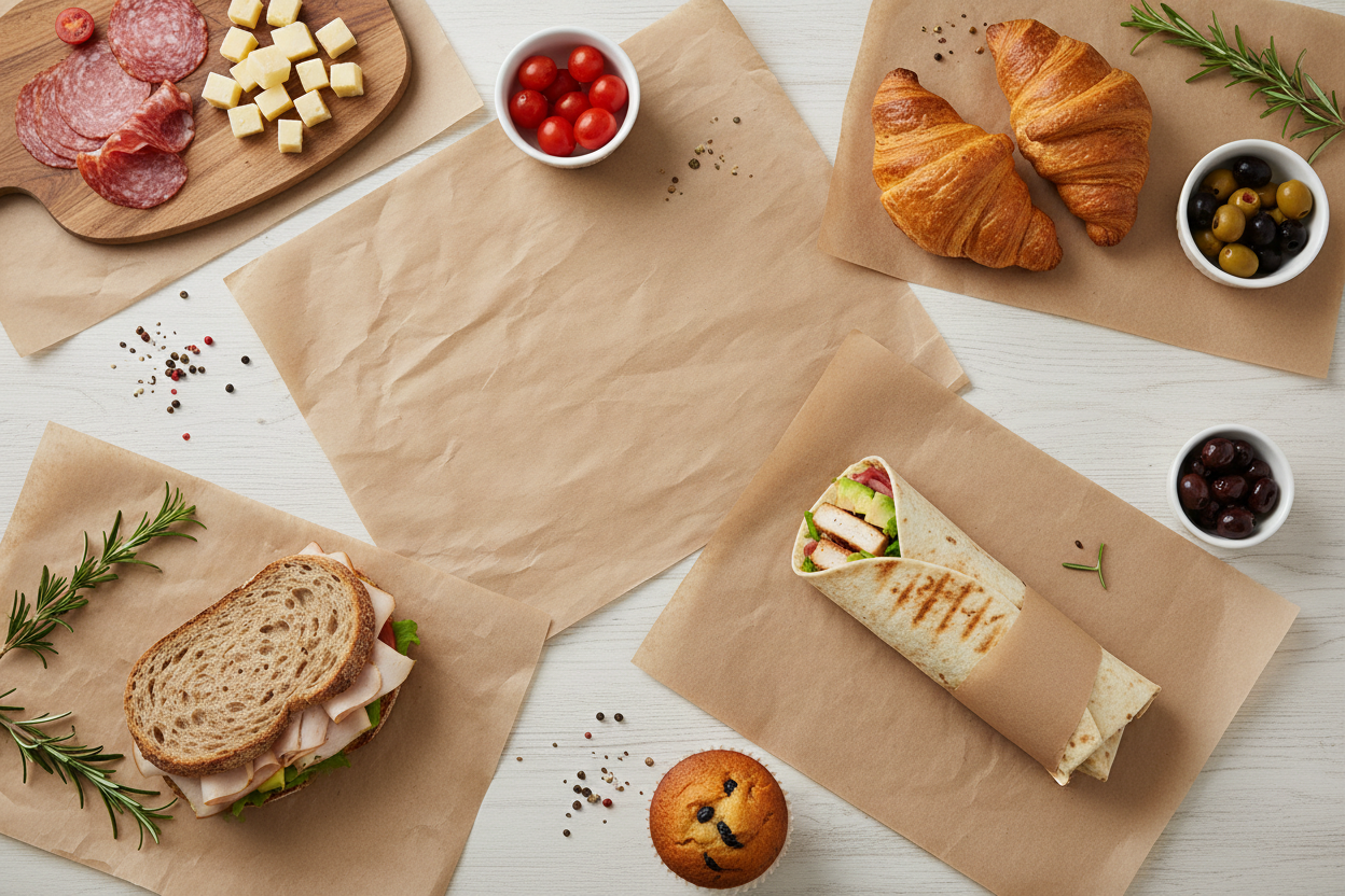 Deli Paper Flat Lay