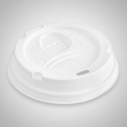 Dixie Large White Travel Lid for 10-20 oz Cups Case 300 - Secure Spill-Proof Coffee Lid