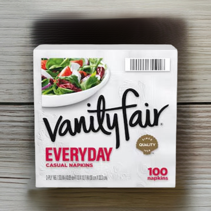 Vanity Fair Everyday Napkins, Everyday Casual, 2-Ply 100 ct