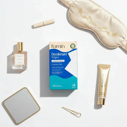 Flat lay with travel essentials