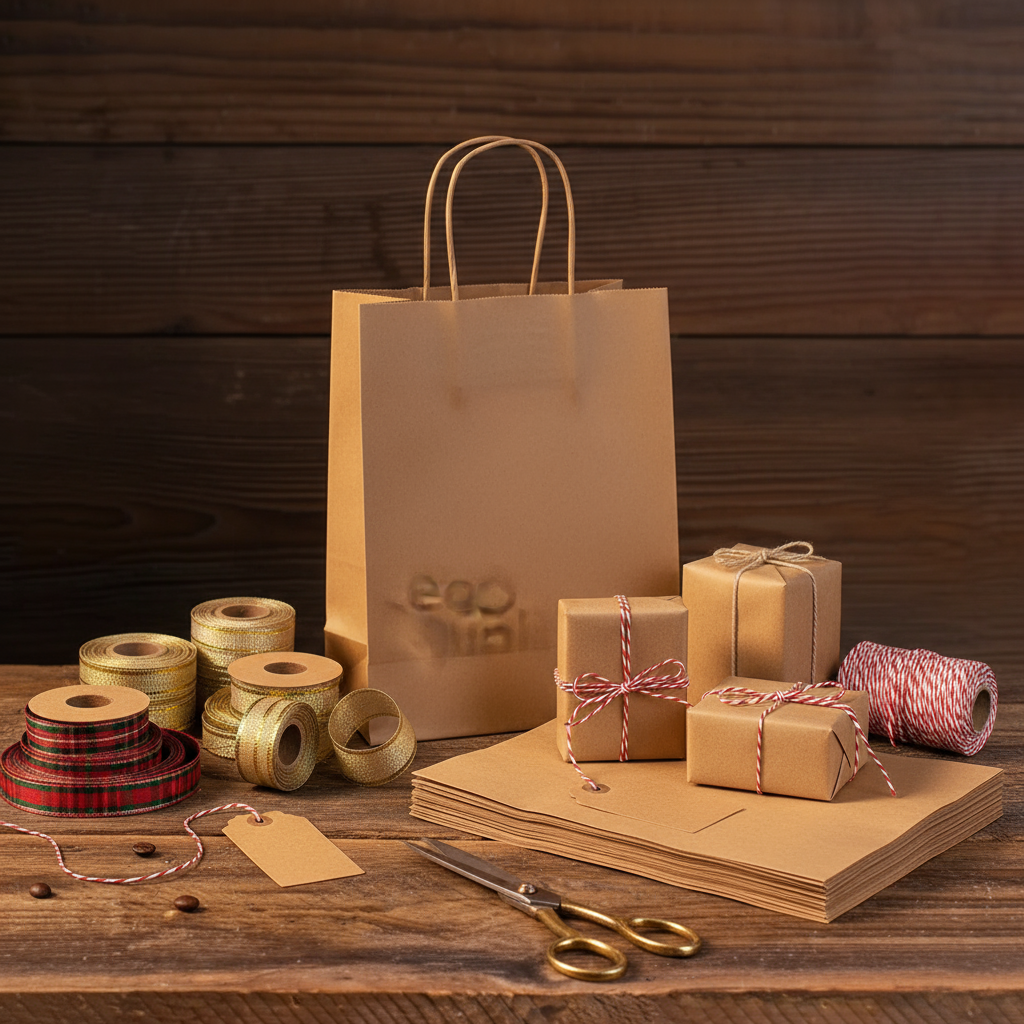 Gift wrapping station