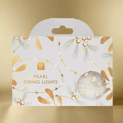 Pearl String Lights - Warm White LED Lights for Home Decor