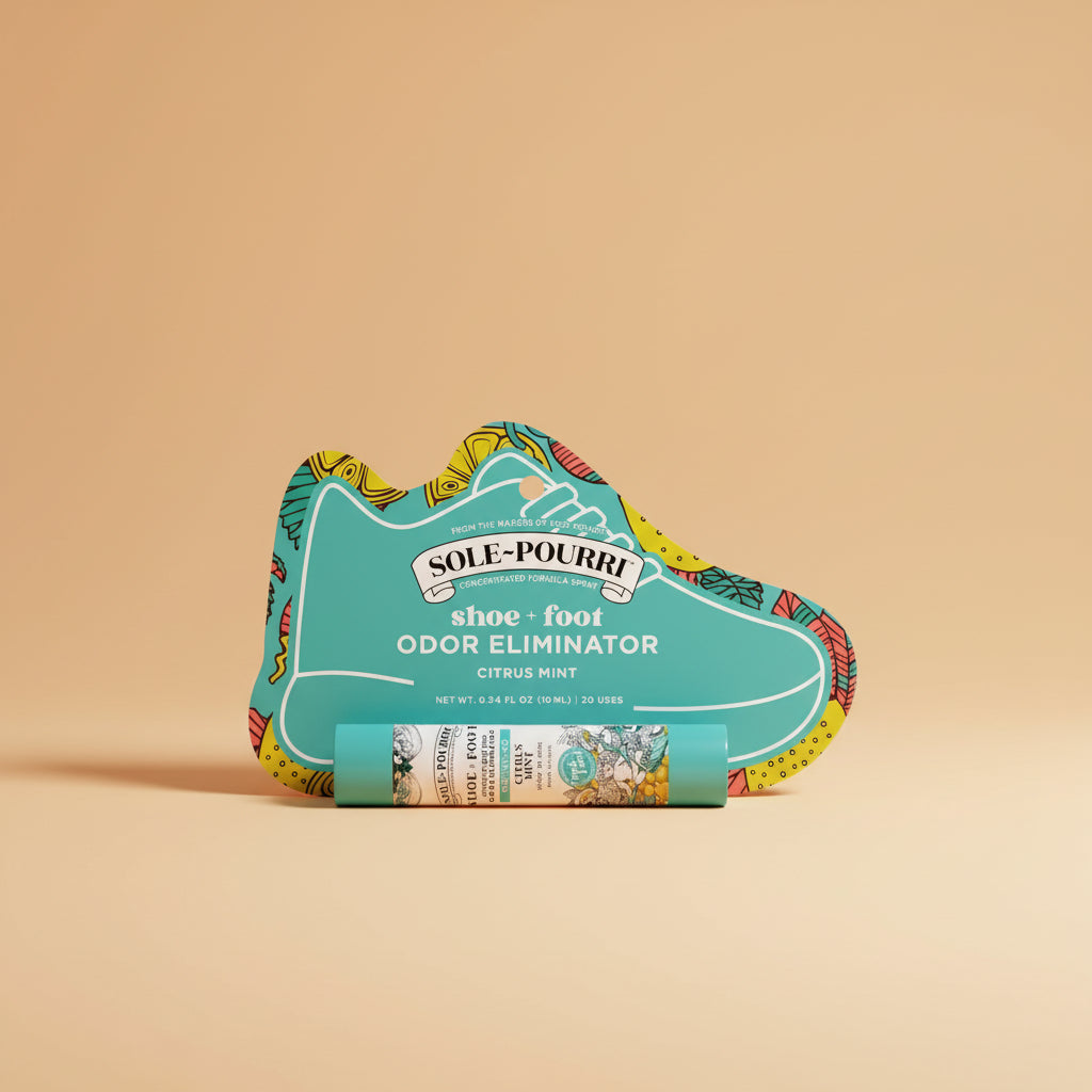 Shoe Odor Eliminator Spray - Sole~Pourri Citrus Mint Foot Deodorizer 10mL