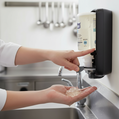 Tork dispenser with gel soap