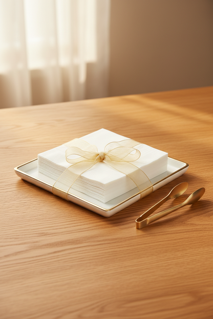 Warm oak wood setting